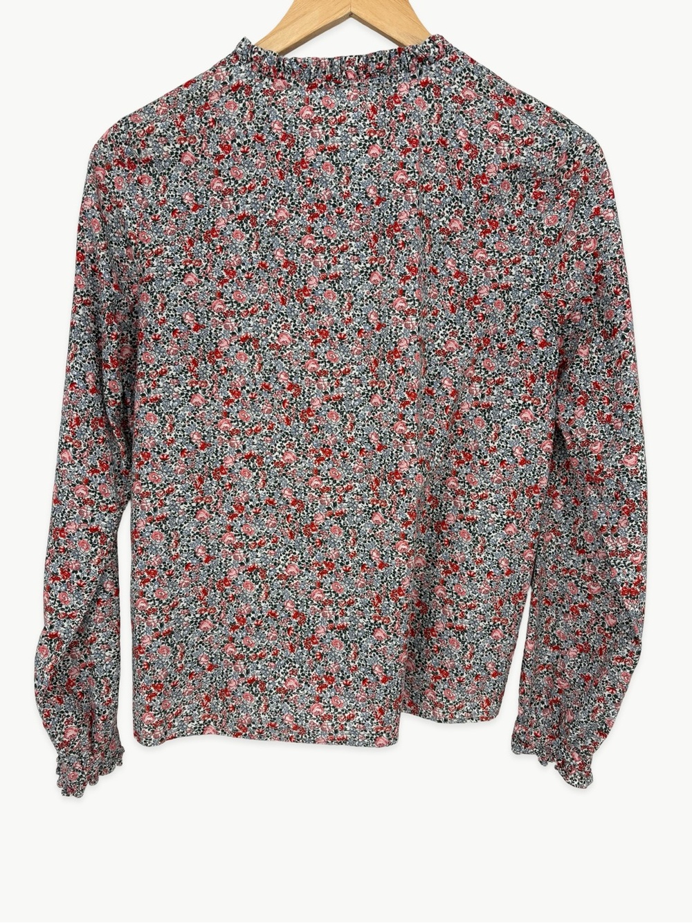 DÔEN Swan Top Size Small in White Petit Jardin Floral Cotton Button Down Shirt - Picture 12 of 16